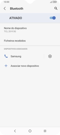 Prima a tecla de início para terminar e voltar ao ecrã inicial.