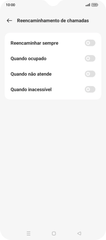 Prima o indicador junto ao tipo de desvio pretendido.