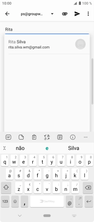 Prima o contacto pretendido.