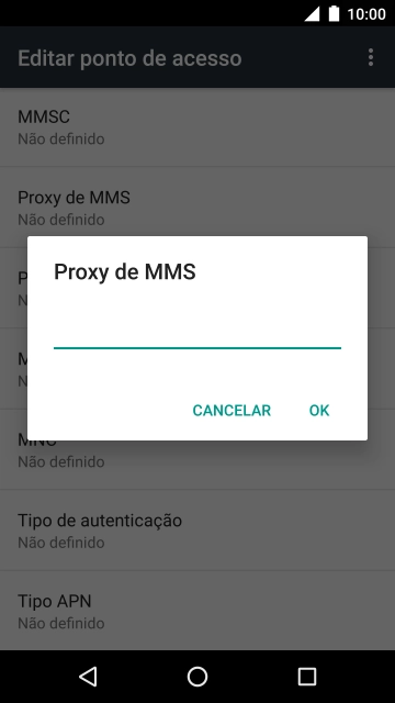 Introduza iproxy.vodafone.pt e prima OK.