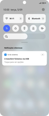 Prima Toque para ver opções.