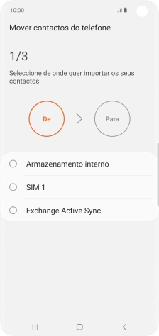 Prima o nome do cartão SIM.