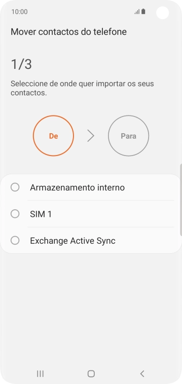 Prima o nome do cartão SIM.