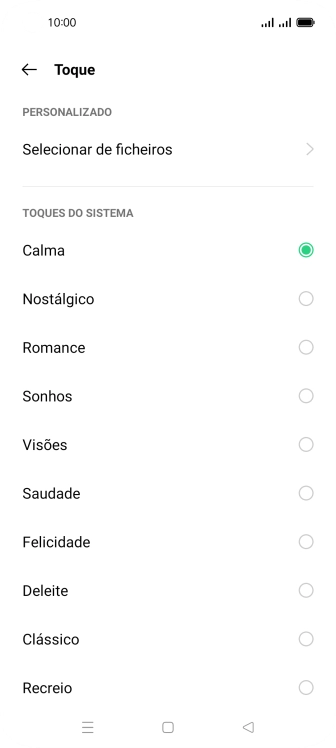 Prima Selecionar de ficheiros.