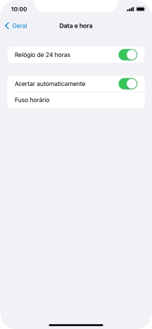 Para voltar ao ecrã inicial, deslize o dedo de baixo para cima a partir da base do ecrã.