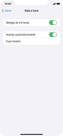 Para voltar ao ecrã inicial, deslize o dedo de baixo para cima a partir da base do ecrã.