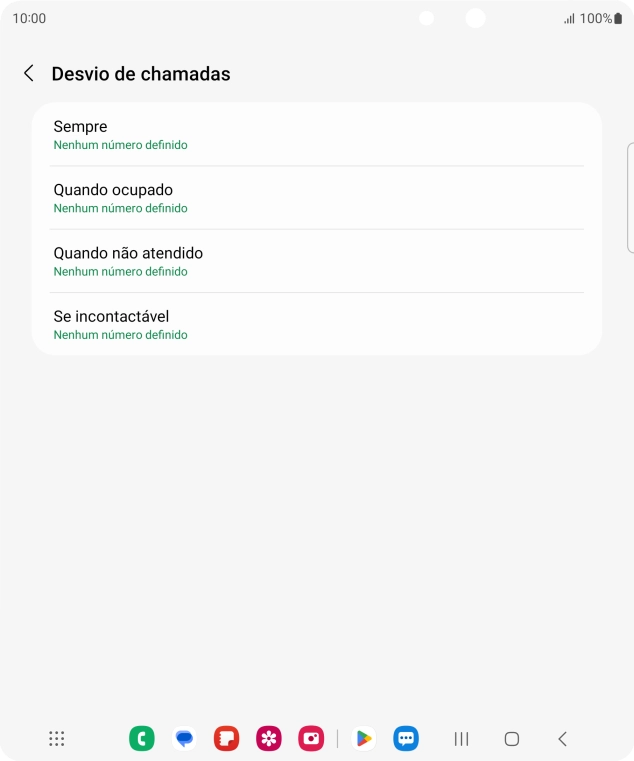 Prima a tecla de início para terminar e voltar ao ecrã inicial.