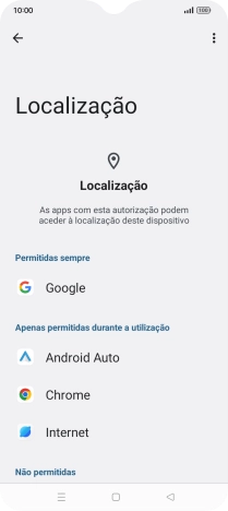 Prima a app pretendida.