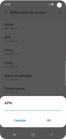 Introduza net2.vodafone.pt e prima OK.