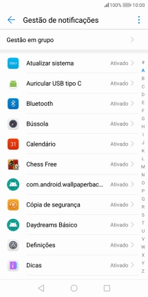 Prima a app pretendida.