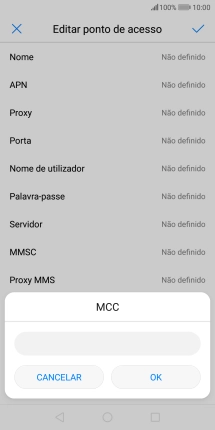 Introduza 268 e prima OK.