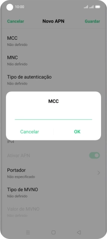 Introduza 268 e prima OK.