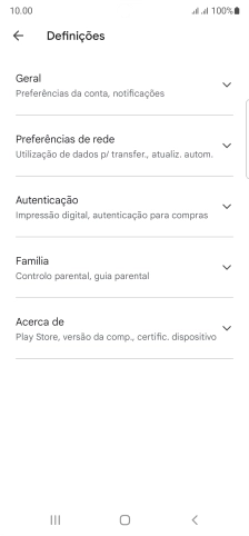Prima Preferências de rede.