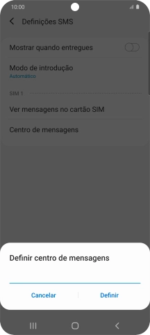Introduza +351911616161 e prima Definir.