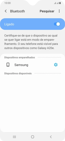 Prima a tecla de início para terminar e voltar ao ecrã inicial.