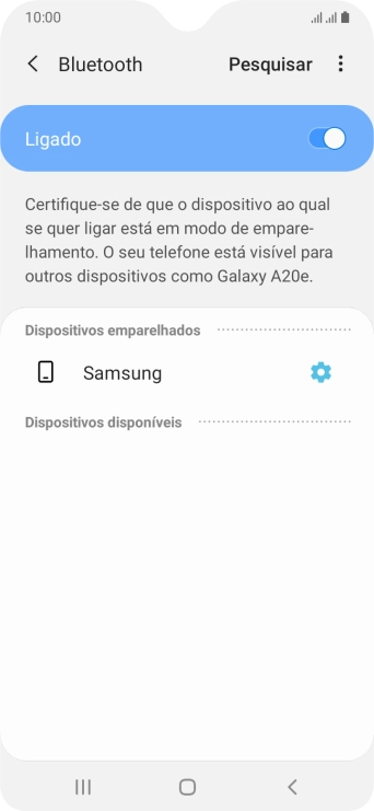Prima a tecla de início para terminar e voltar ao ecrã inicial.
