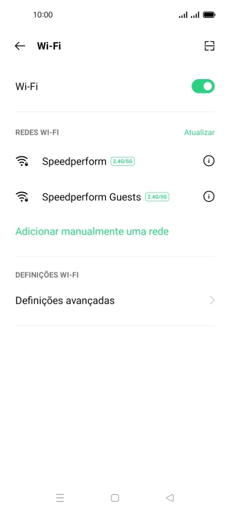 Prima Definições avançadas.