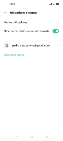 Prima a conta pretendida.