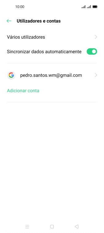 Prima a conta pretendida.