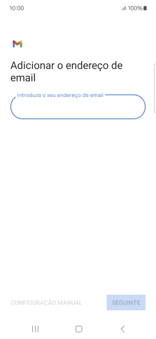 Prima Introduza o seu endereço de email e introduza o seu endereço de e-mail Vodafone.