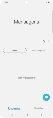Prima o ícone de nova mensagem.
