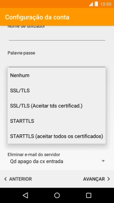 Prima Nenhum para desativar a função.