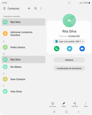 Prima a tecla de início para terminar e voltar ao ecrã inicial.