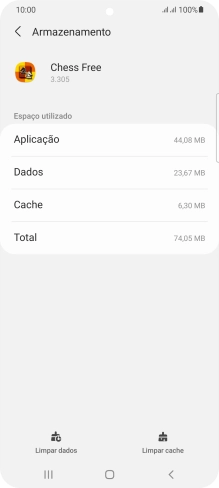 Prima Limpar cache.