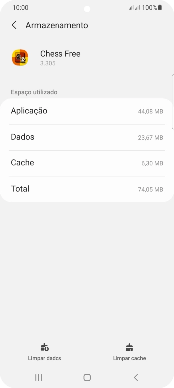 Prima Limpar cache.