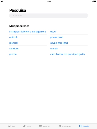 Prima a caixa de pesquisa.