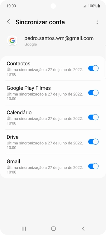 Prima a tecla de início para terminar e voltar ao ecrã inicial.