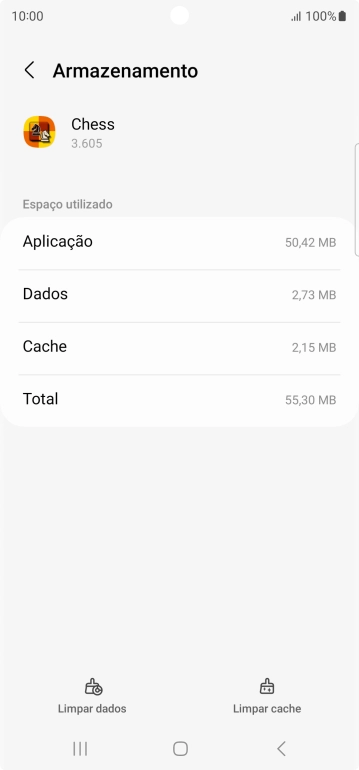 Prima Limpar cache.