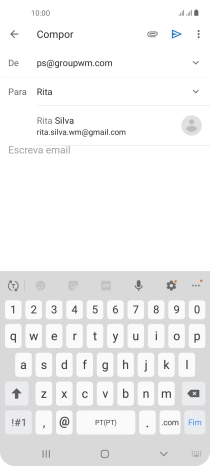 Prima o contacto pretendido.