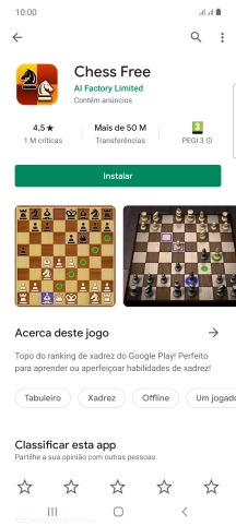 Prima Instalar e siga as indicações no ecrã para instalar a app.