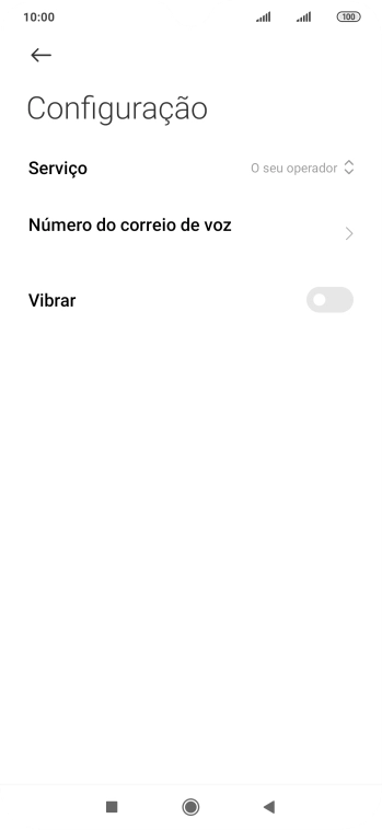 Prima Número do correio de voz.