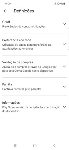 Prima Preferências de rede.