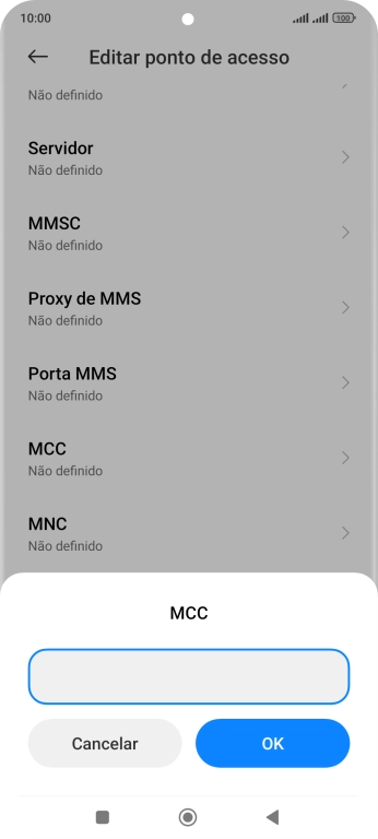 Introduza 268 e prima OK.