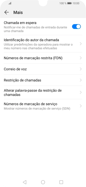 Prima Identificação do autor da chamada.