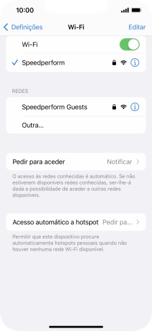 Para voltar ao ecrã inicial, deslize o dedo de baixo para cima a partir da base do ecrã.
