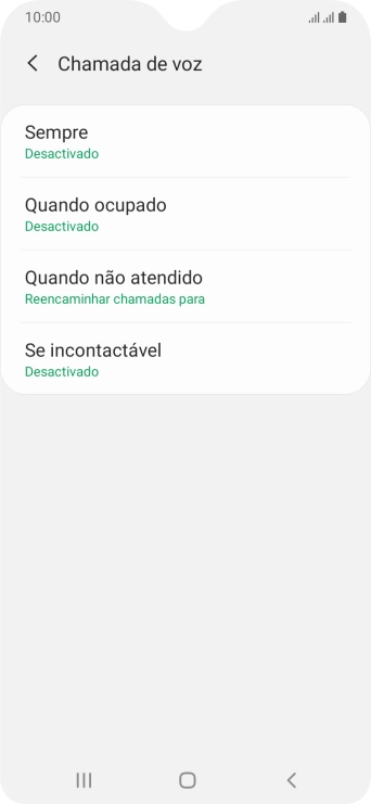 Prima a tecla de início para terminar e voltar ao ecrã inicial.