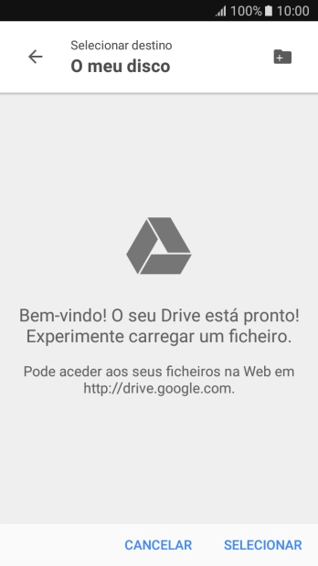 Prima o ícone de nova pasta.