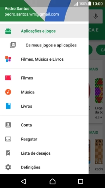 Prima Os meus jogos e aplicações.