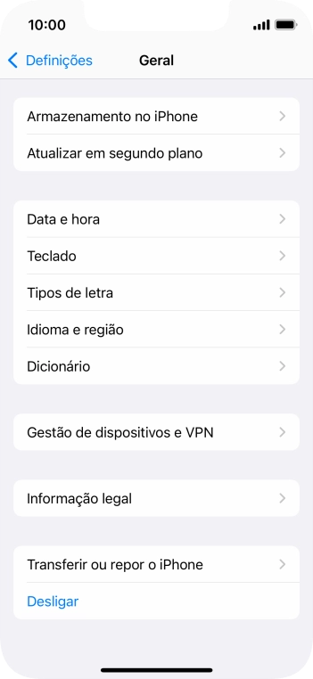 Prima Transferir ou repor o iPhone.