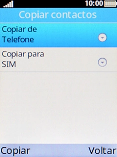 Escolha Copiar de.