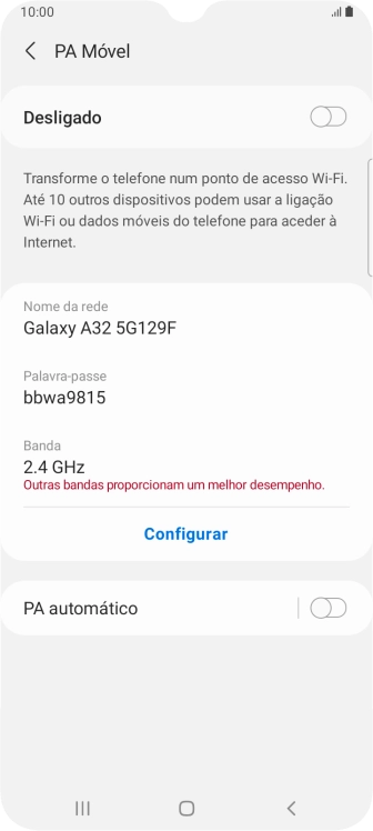 Prima Configurar.