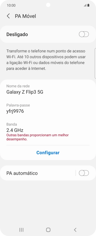 Prima Configurar.