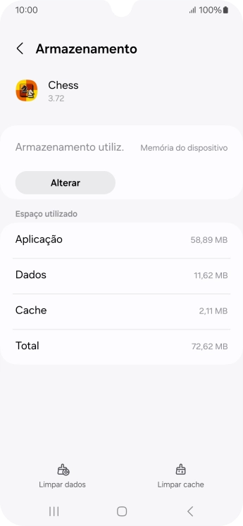 Prima Limpar cache.