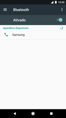 Prima o dispositivo Bluetooth pretendido e siga as indicações no ecrã para emparelhar o dispositivo pretendido com o telefone.