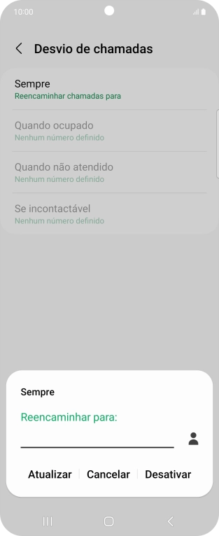 Prima Desativar.