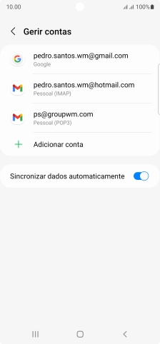 Prima a tecla de início para terminar e voltar ao ecrã inicial.